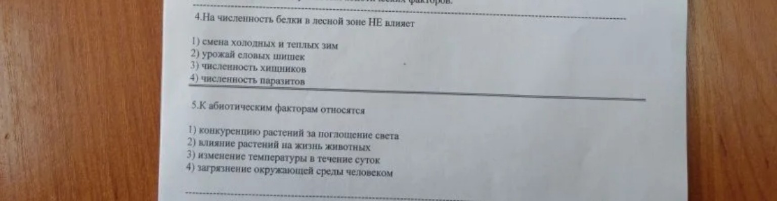 Изображение задачи: Ответить на тест