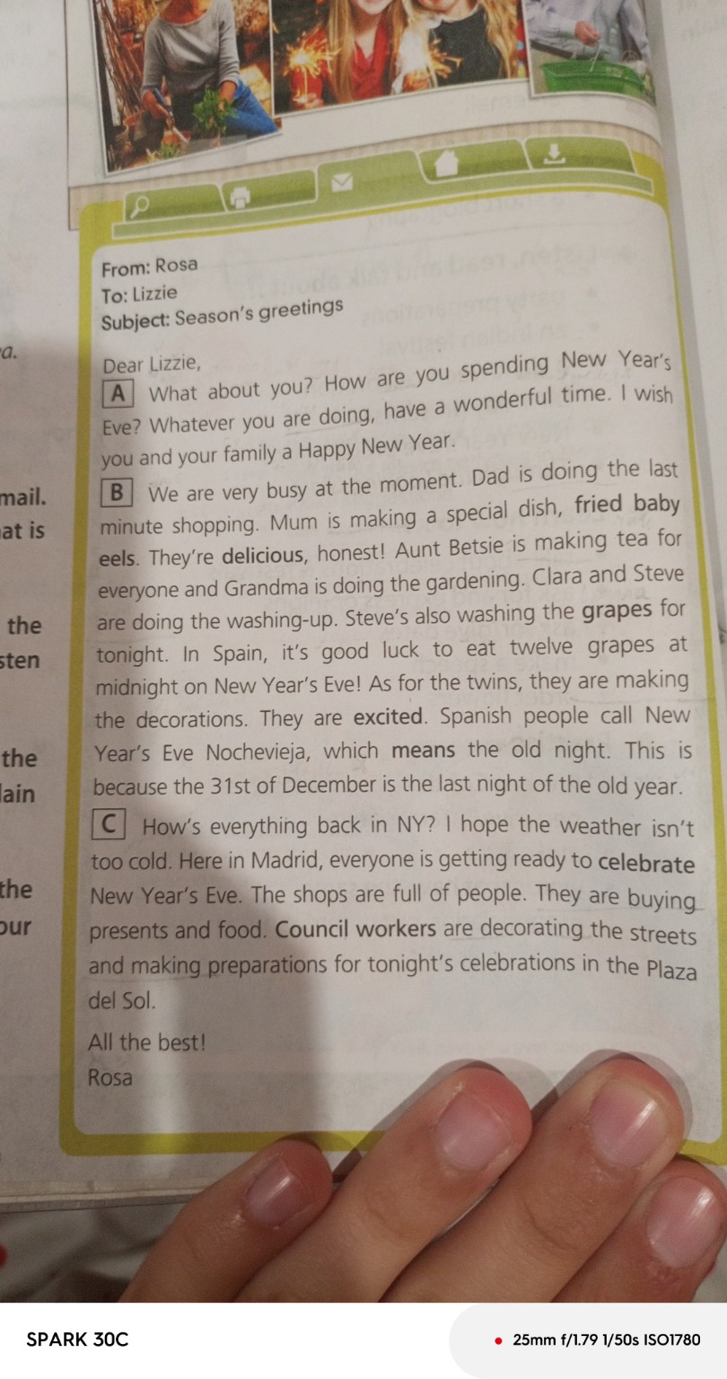 Изображение задачи: Реши задачу: Переведи текст.