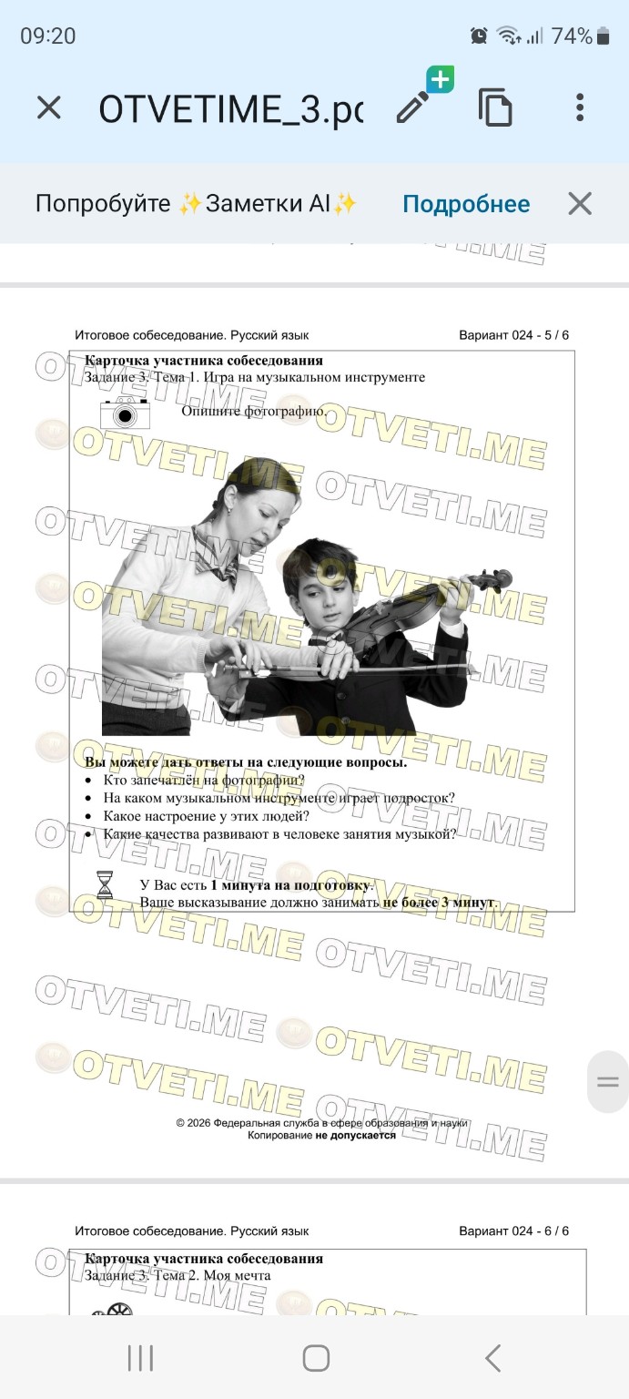 Изображение задачи: 10 предложений составить описание картинки Реши за