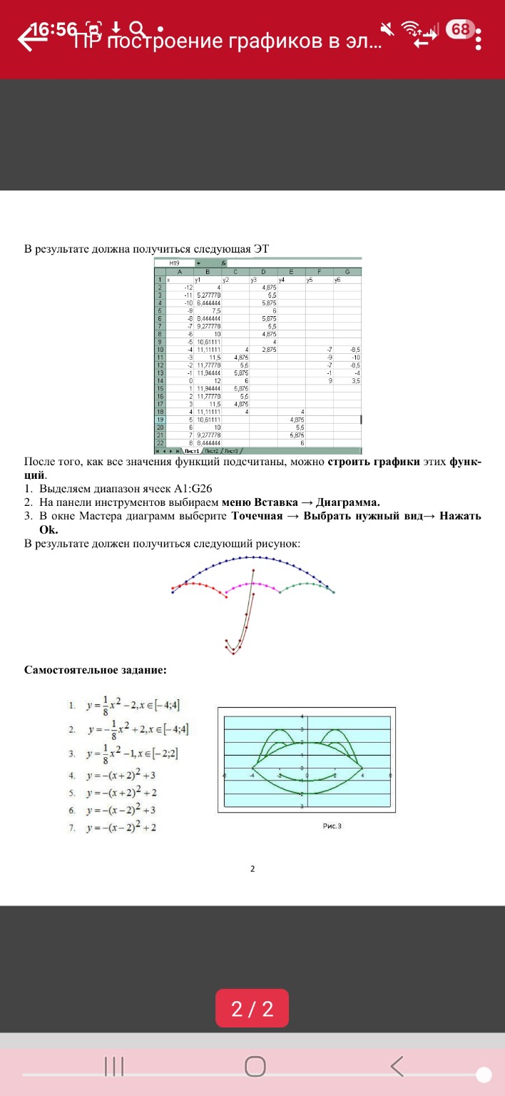 Изображение задачи: Сделай мне готовый файл из Excel с построенным гра