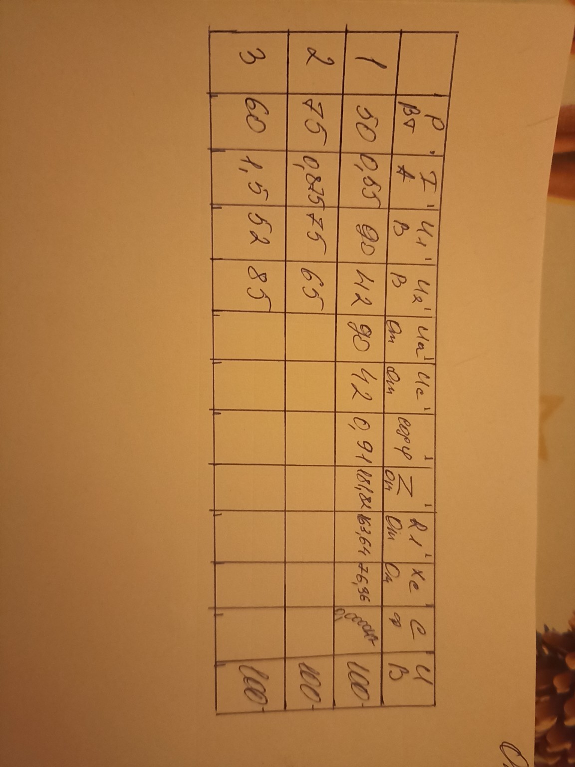 Изображение задачи: еши значения для первой строки