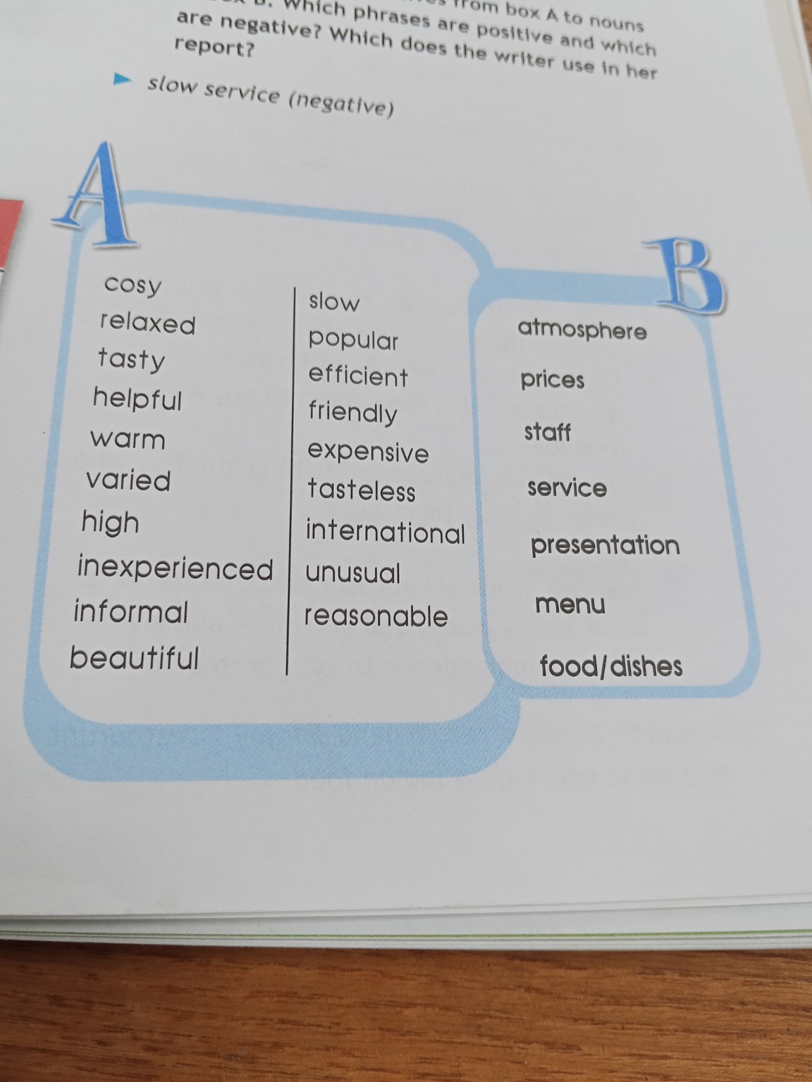 Изображение задачи: Поставить прилагательные к словам и добавить неско