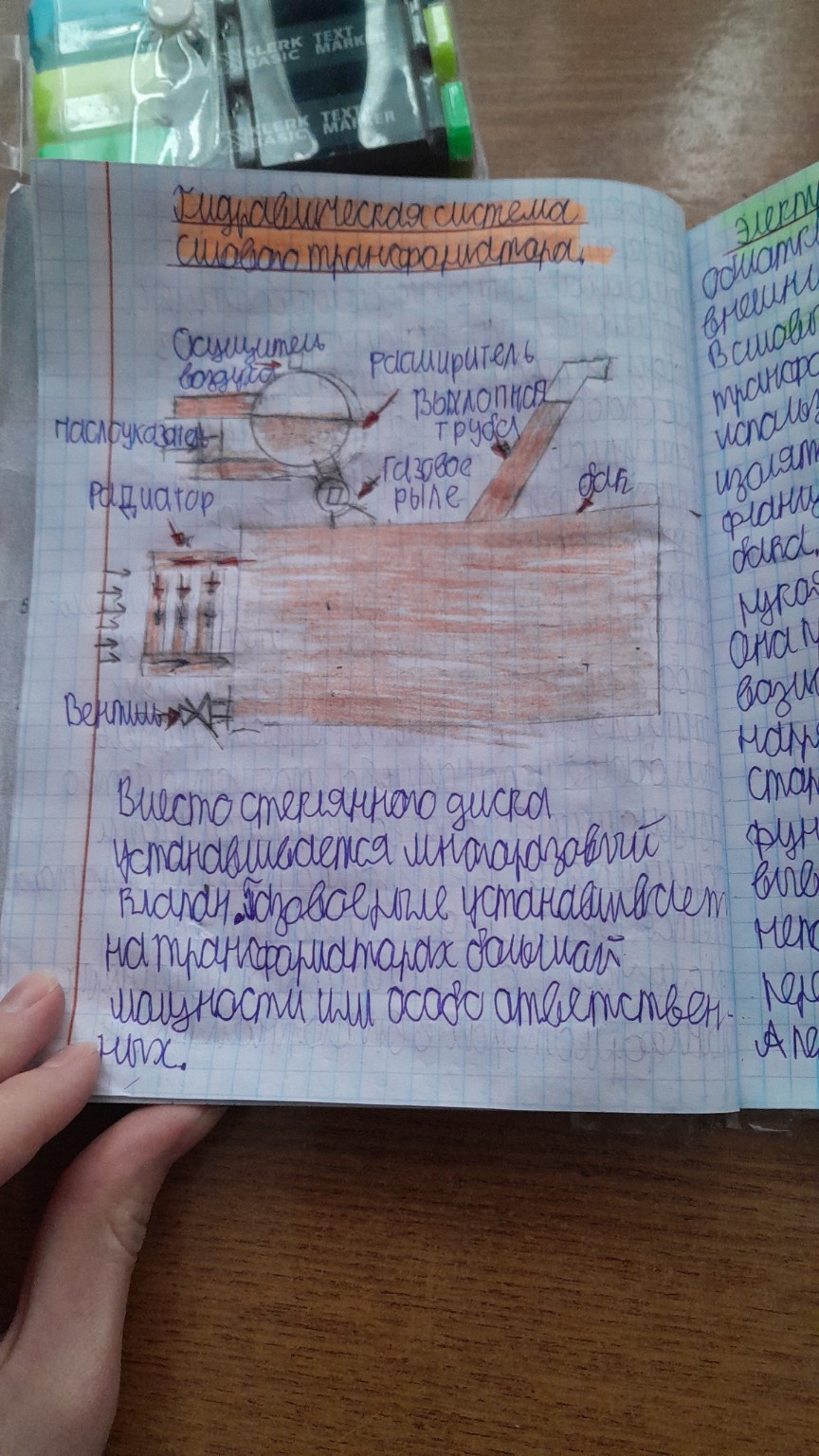 Изображение задачи: Описать устройство силового трансформатора с масля