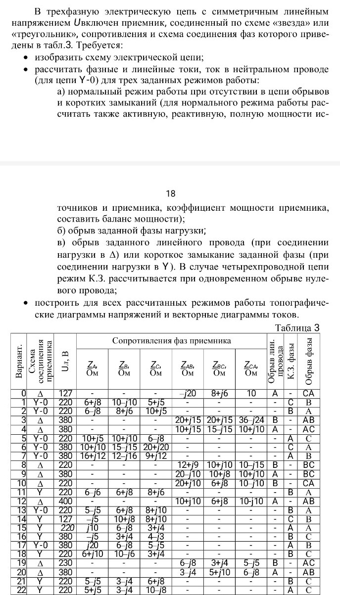 Изображение задачи: Реши задачу: ZA=5+j5 ZB=3-j4 ZC=10-j8 поясни откуд