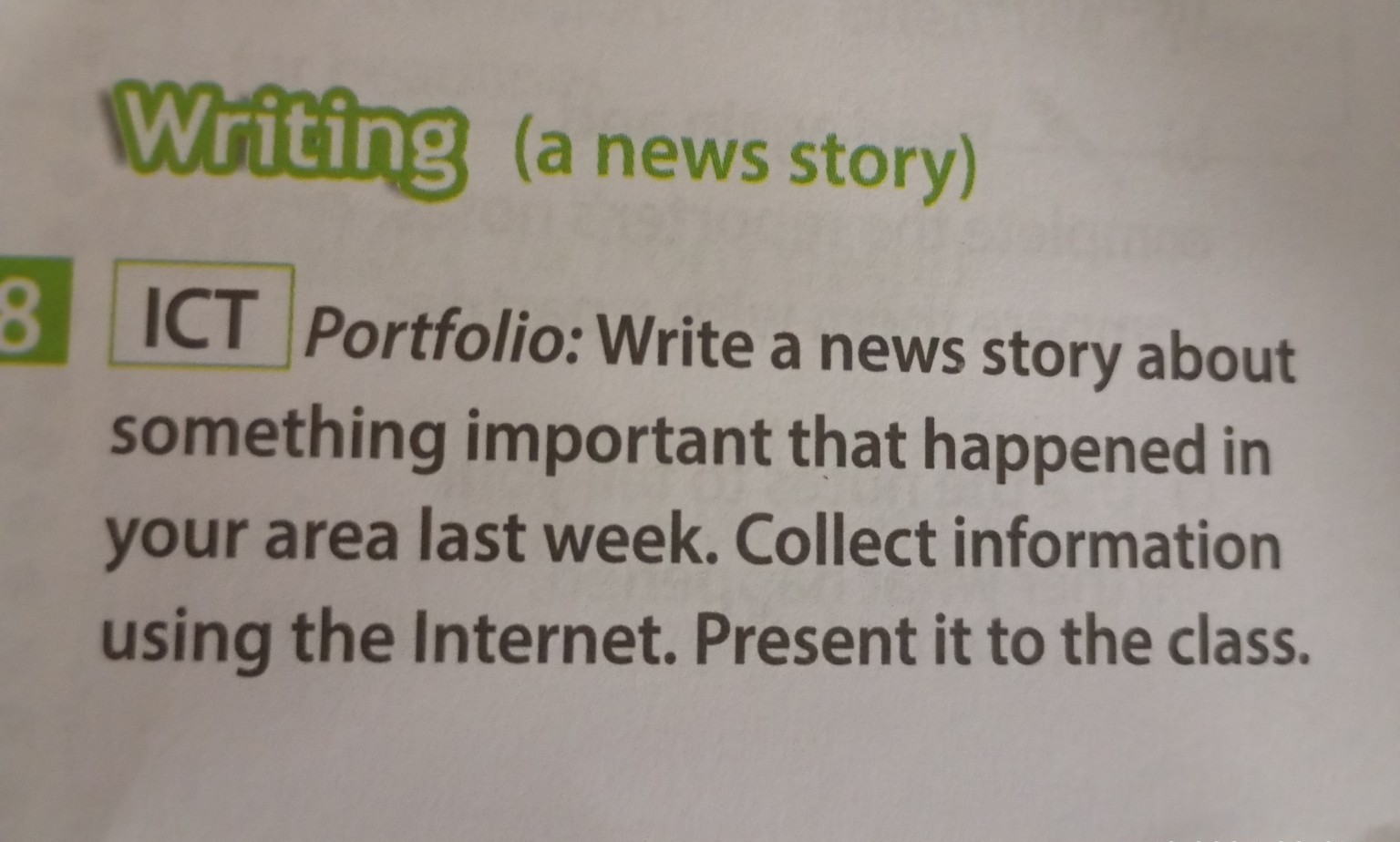 Изображение задачи: Напишите 5 разных текстов. Событие должно происход