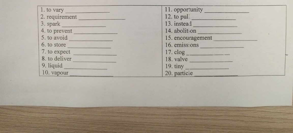 Изображение задачи: Переведи слова