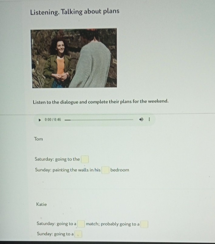 Изображение задачи: Реши задачу: Hey Katie, what are you doing this we