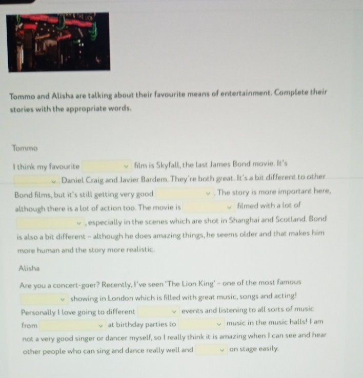 Изображение задачи: Можно выписать по порядку вставленные слова?  Вот 