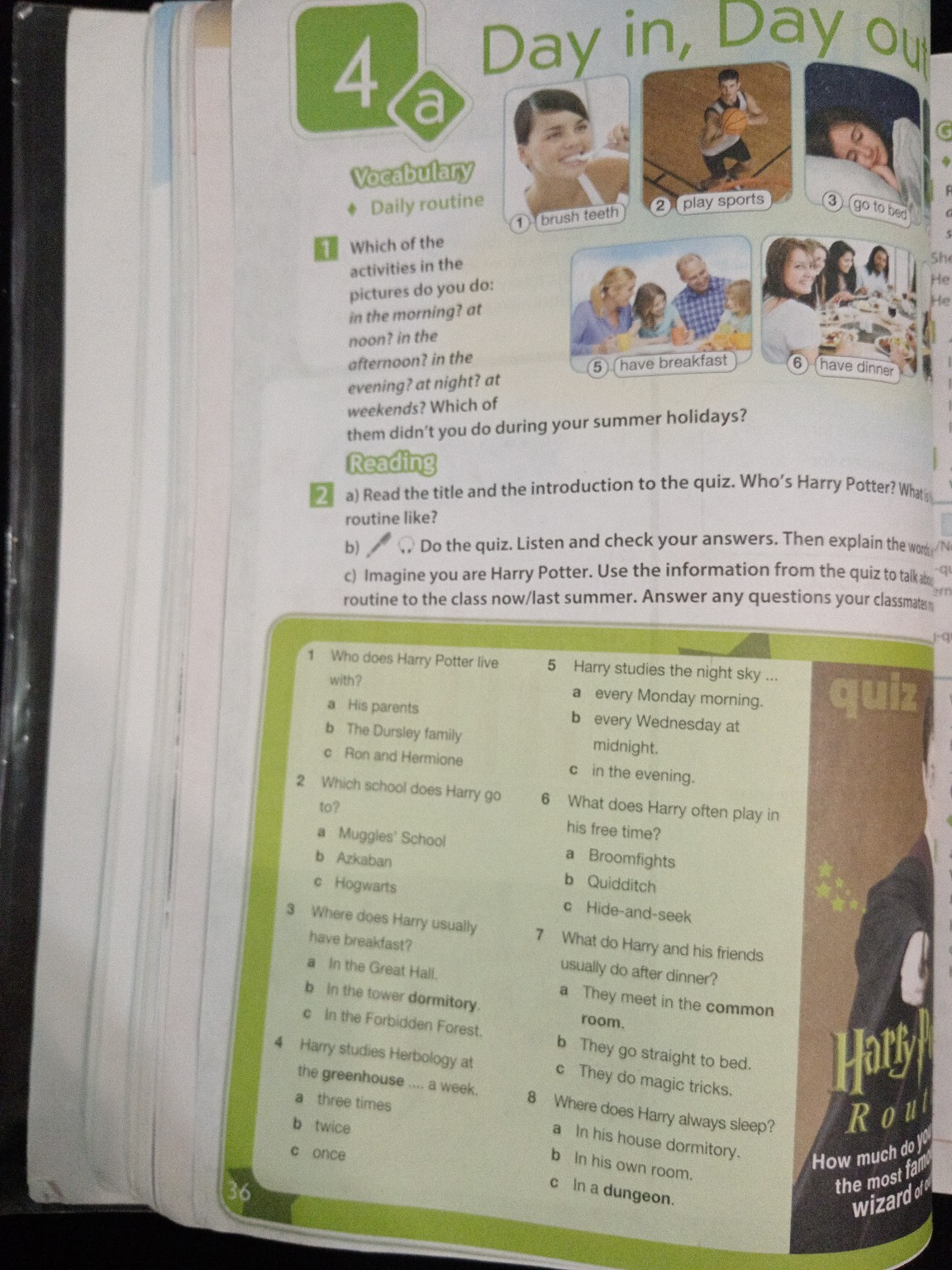 Изображение задачи: Стр 36 задания 1и2 перивод