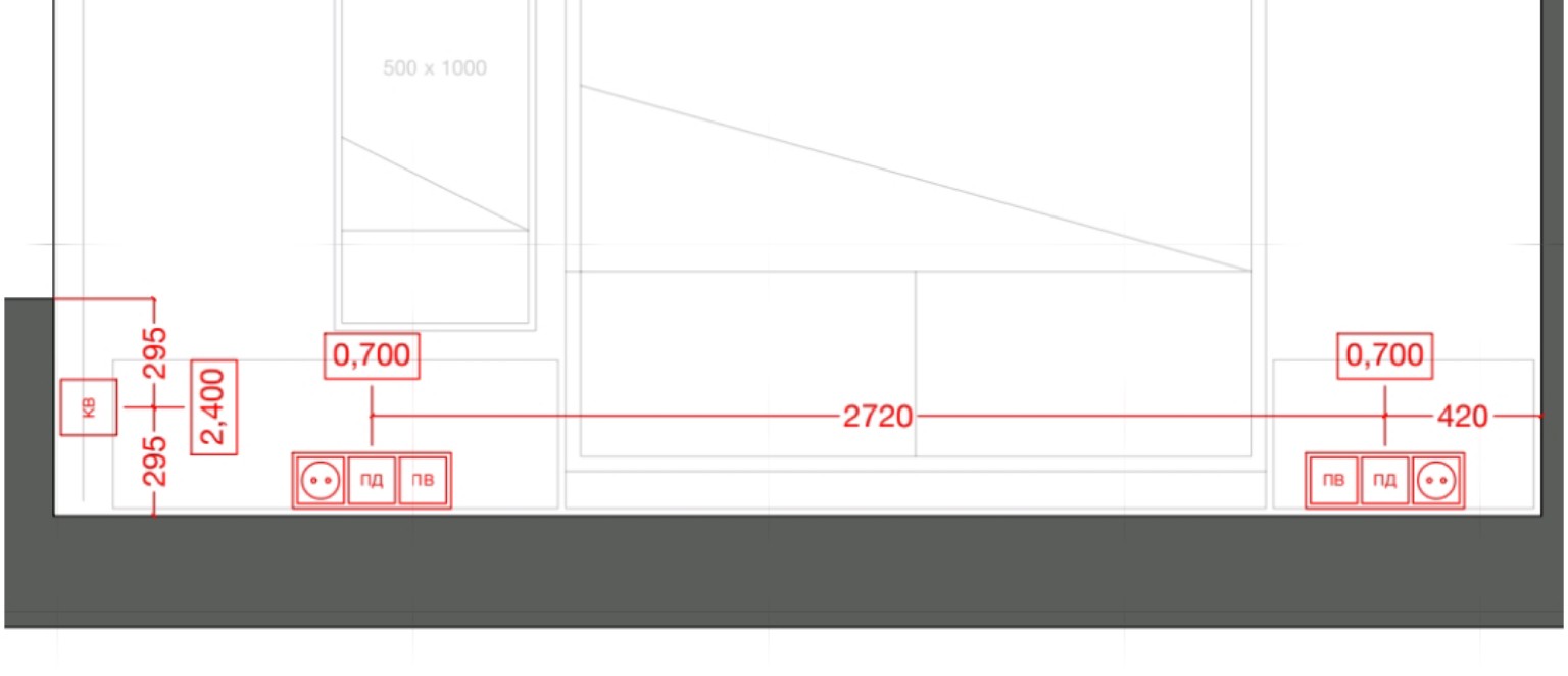 Изображение задачи: Розетка жойлашув размерлари ёзилган уларни сантиме