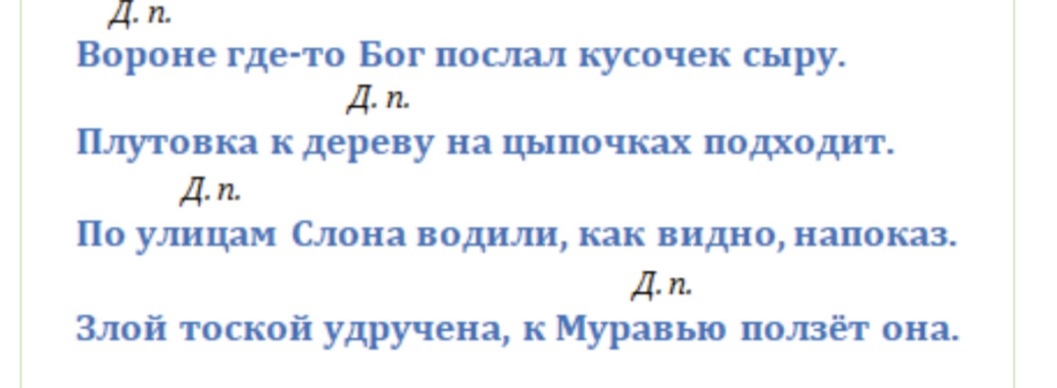 Изображение задачи: Написать на именами существительными падеж