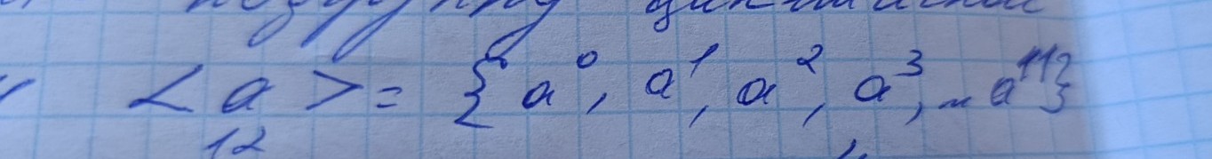 Изображение задачи: Реши задачу: Найдите подгруппы циклической группы 