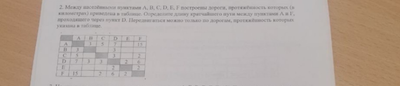 Изображение задачи: Решить с графами и таблицами