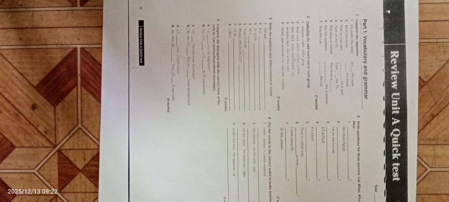 Изображение задачи: Ответы