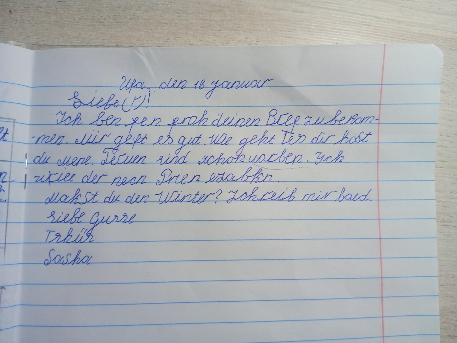 Изображение задачи: Написать в прошедшем времени