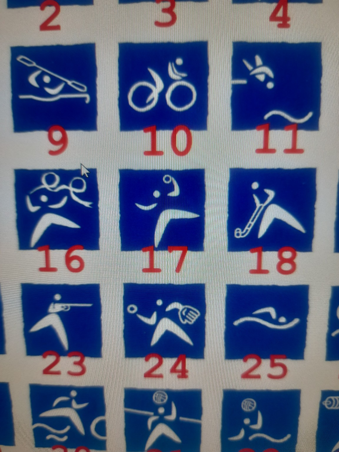 Изображение задачи: Какой вид летних олимпийских игр на пиктограмме 17