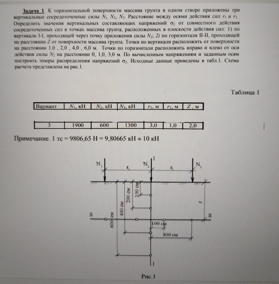 Изображение задачи: Задача по механике грунтов