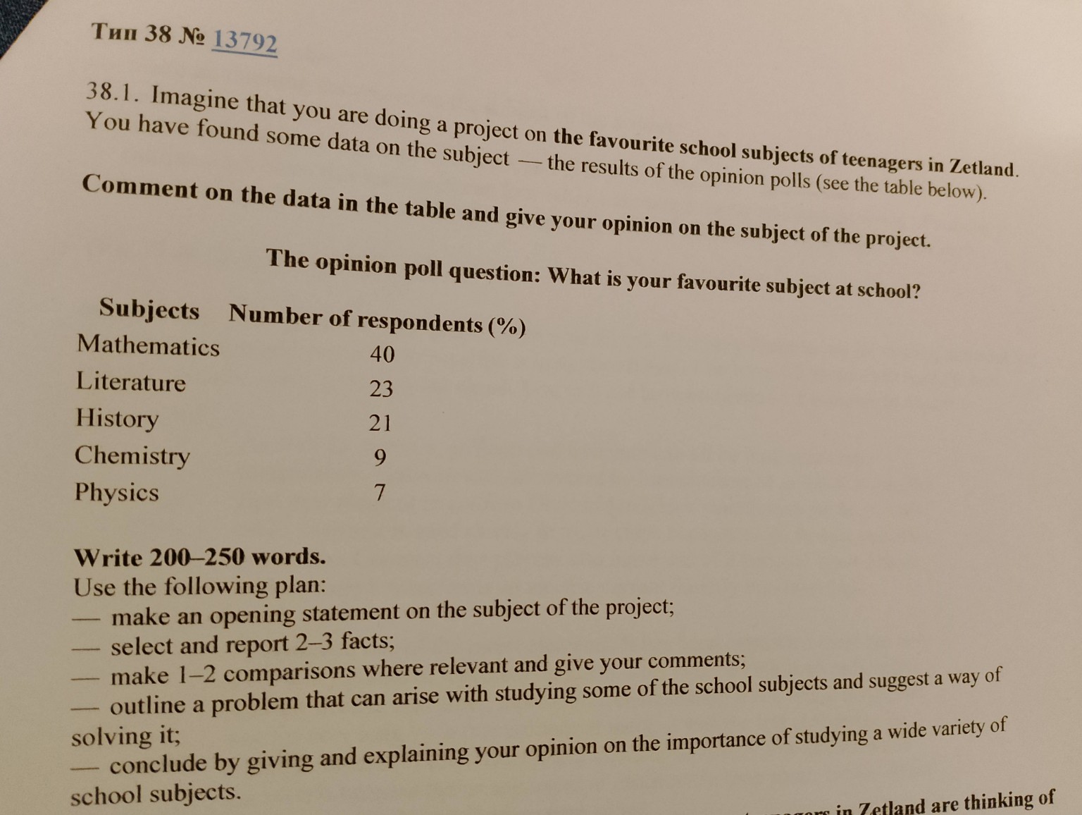 Изображение задачи: написать эссе для егэ по английскому по клише и за