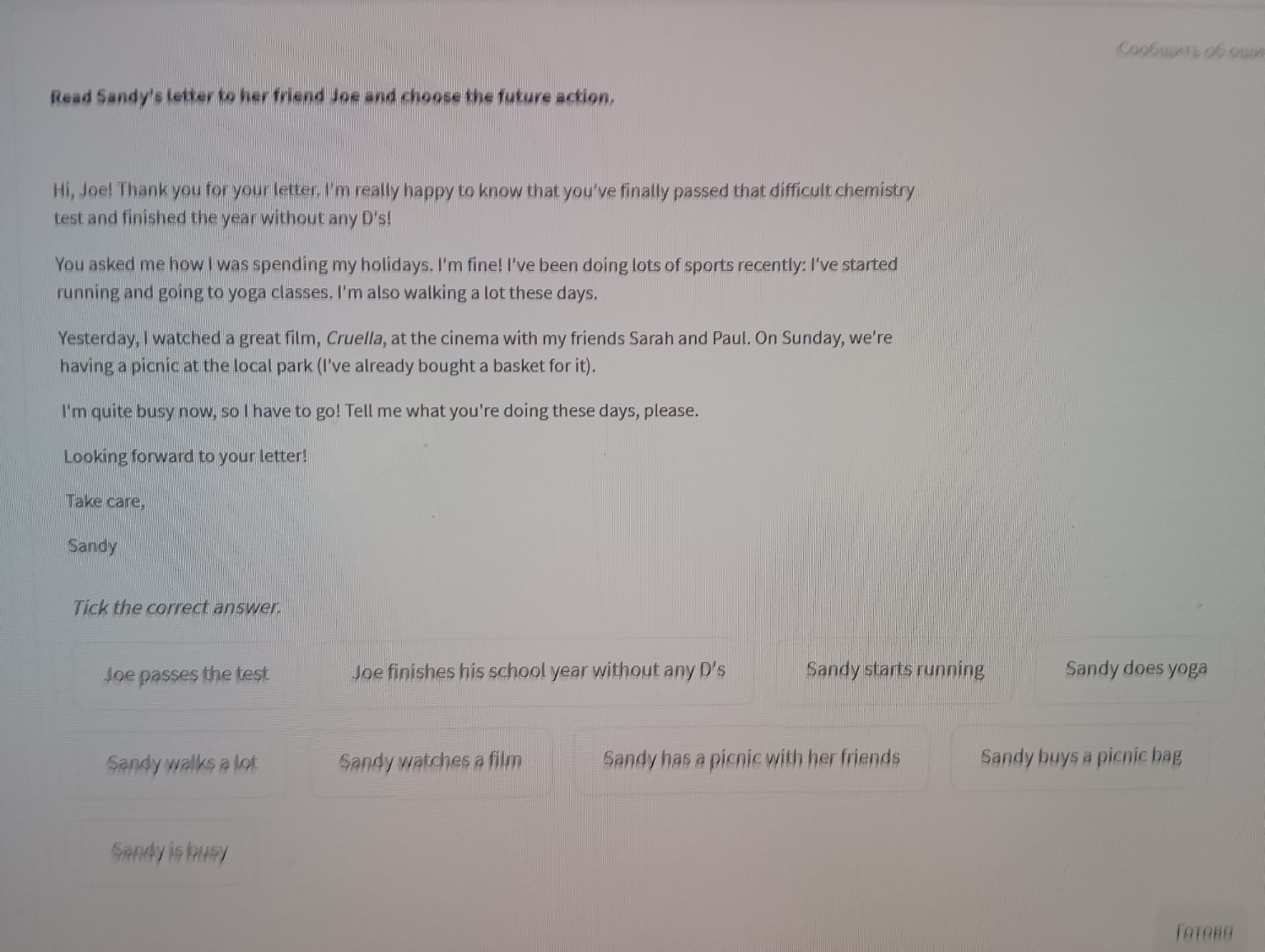 Изображение задачи: Реши задание по английскому в соответствии с услов