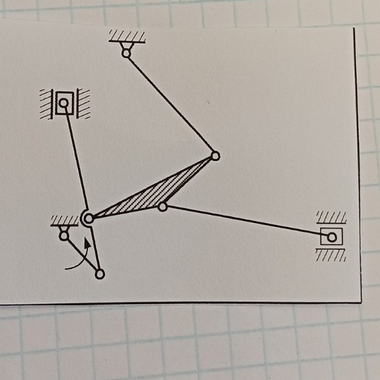 Изображение задачи: Реши задачу: Обозначить кинематические пары Реши з
