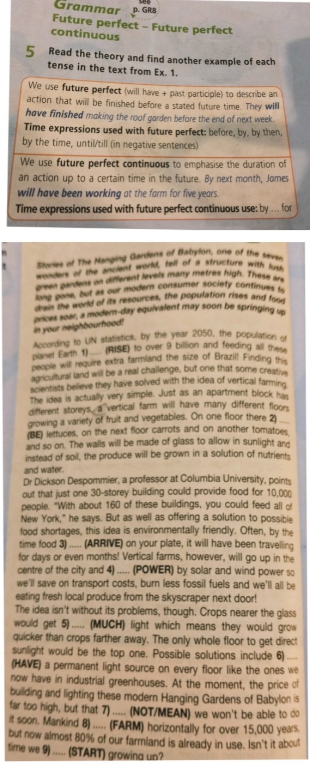 Изображение задачи: Выполнить задания на английском