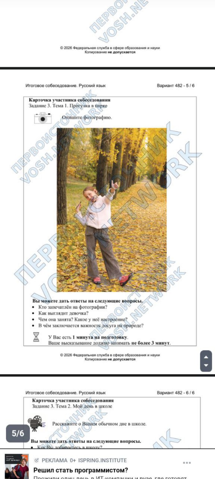 Изображение задачи: Описать картину