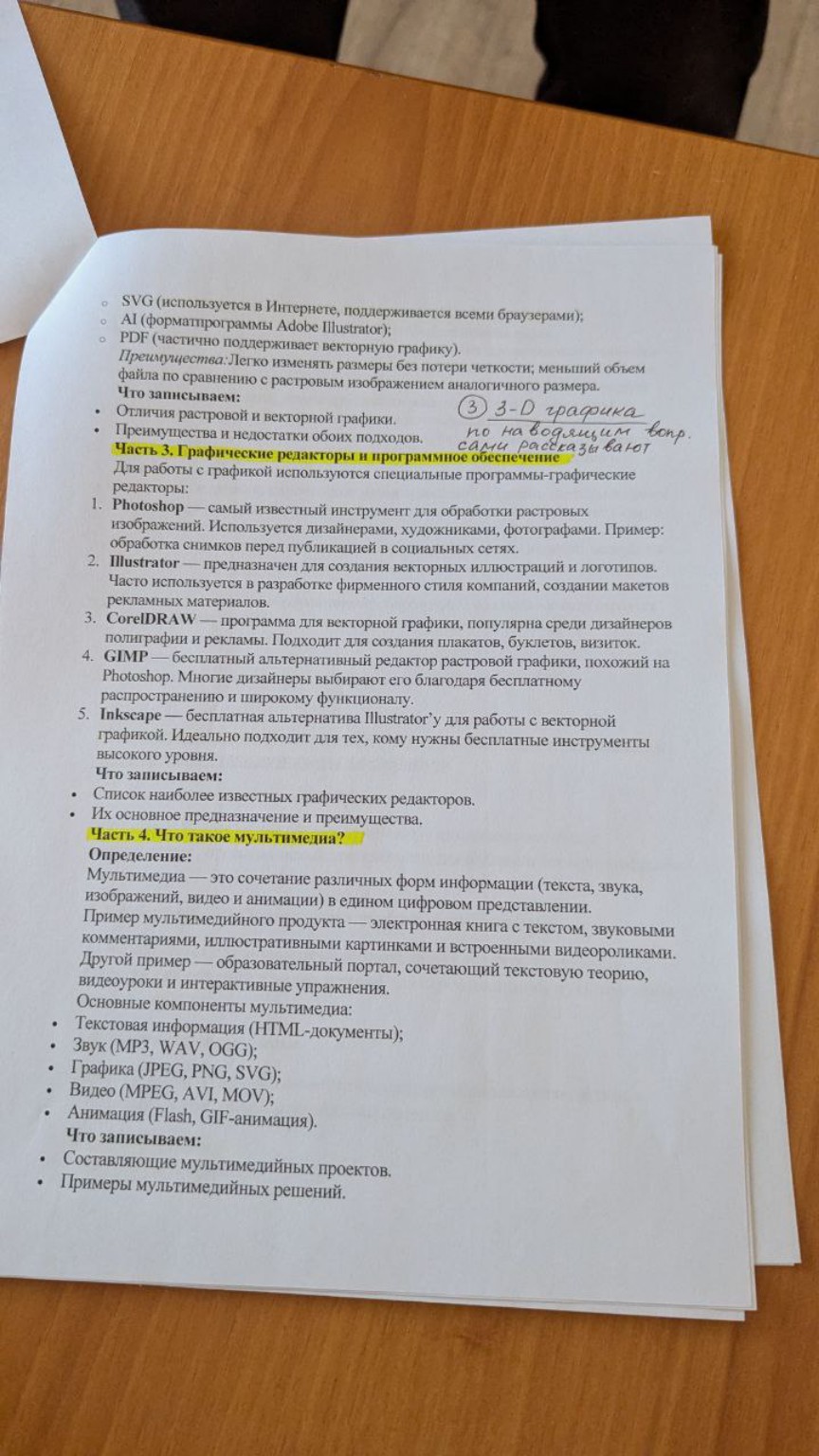 Изображение задачи: Написать очень краткий конспект