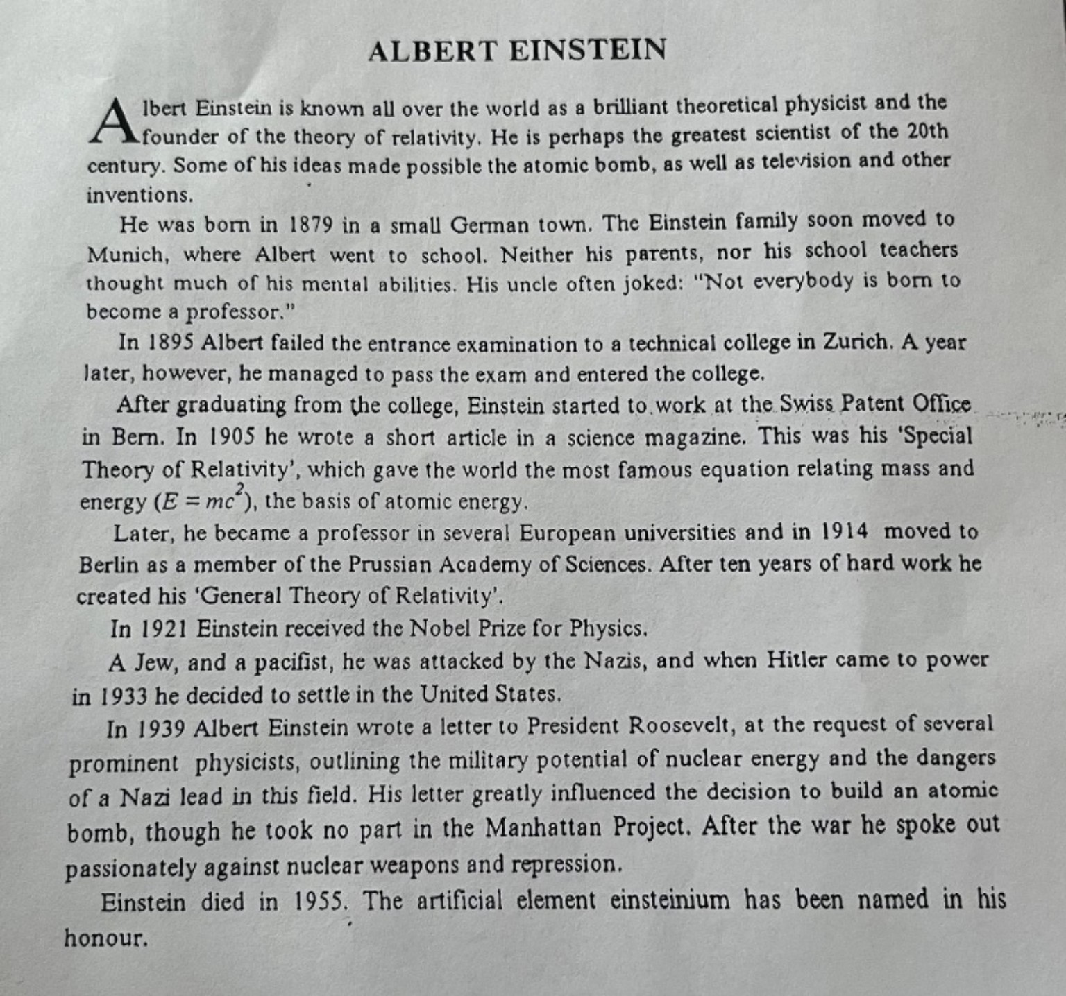 Изображение задачи: Реши задачу: Перевести текст на русский язык