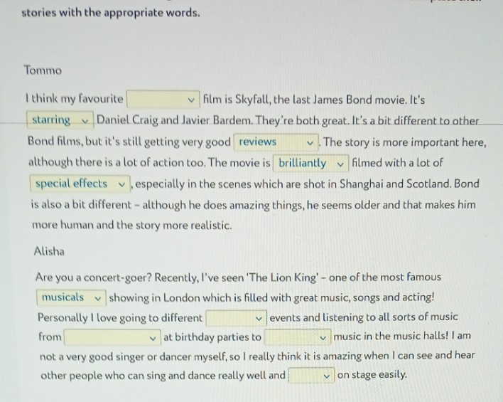 Изображение задачи: Можно выписать по порядку вставленные слова?  Вот 