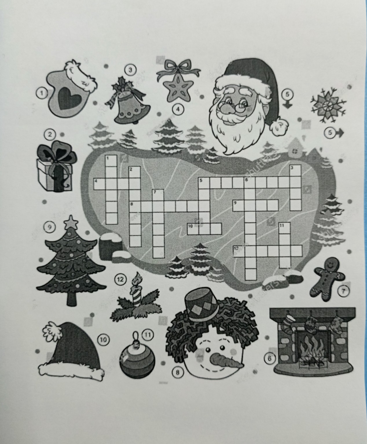 Изображение задачи: Реши задачу: Решить кроссворд на английском с помо