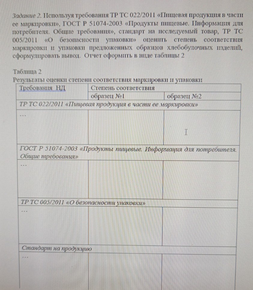 Изображение задачи: На примере бородинского подового  хлеба смак ГОСТ 